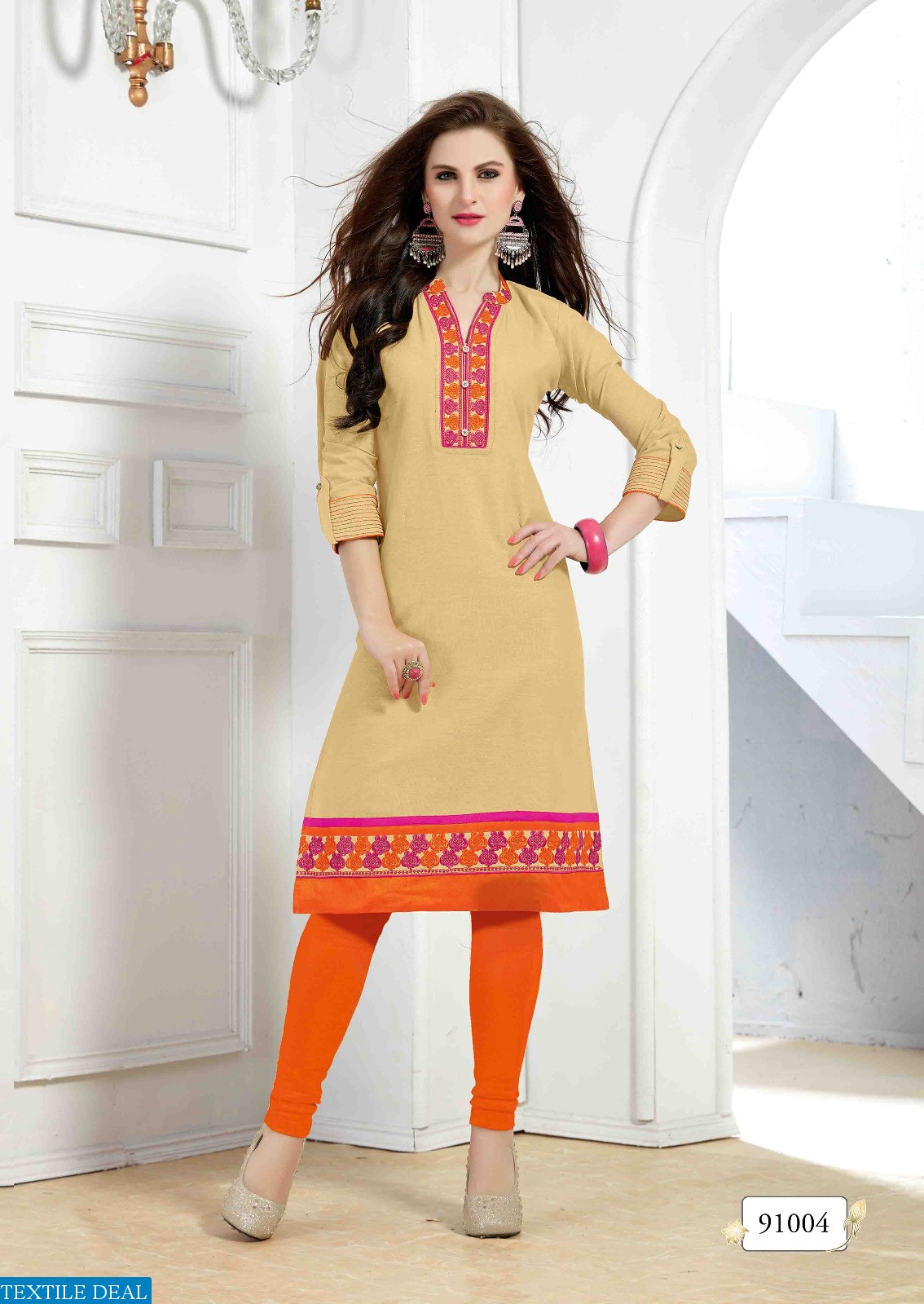 Linen-2 Wholesale linen Embroidery ladies kurtis
